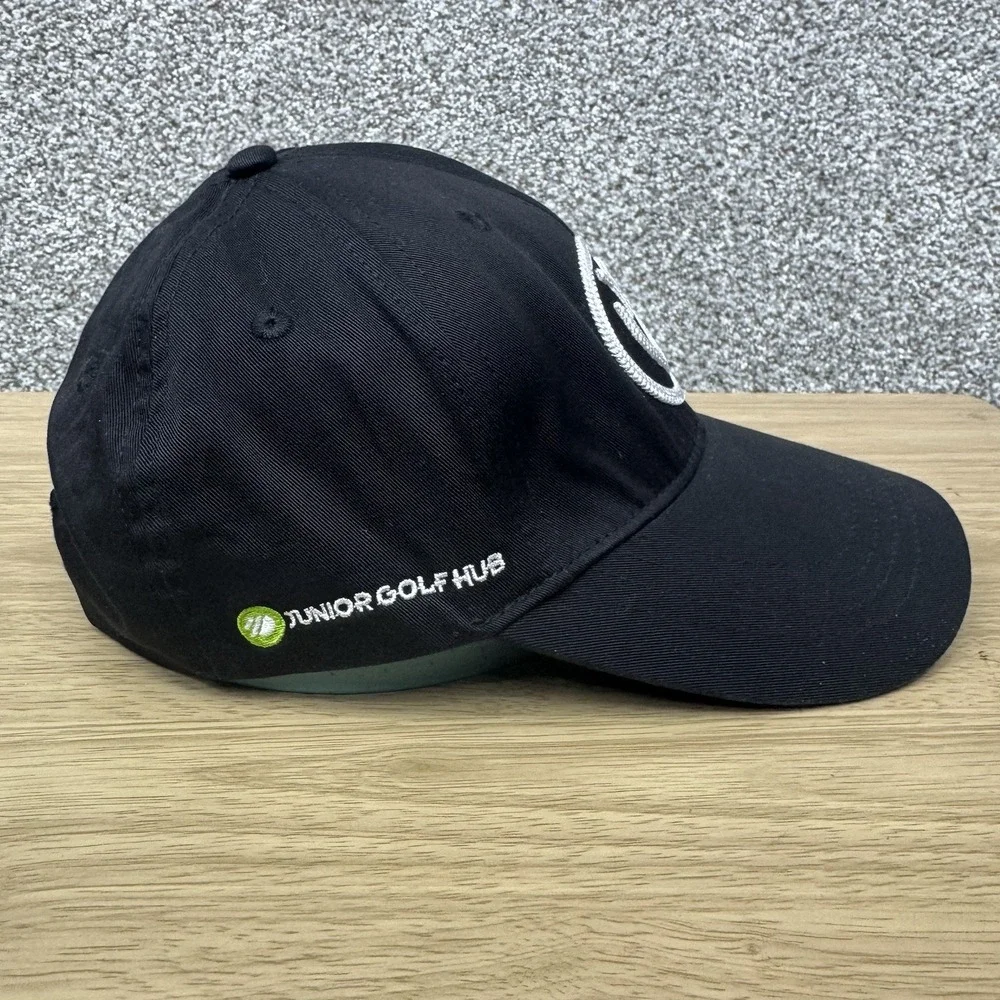 Vessel Tour Performance Golf Hat OSFA Junior Golf Club Snap Back Black Youth Boy